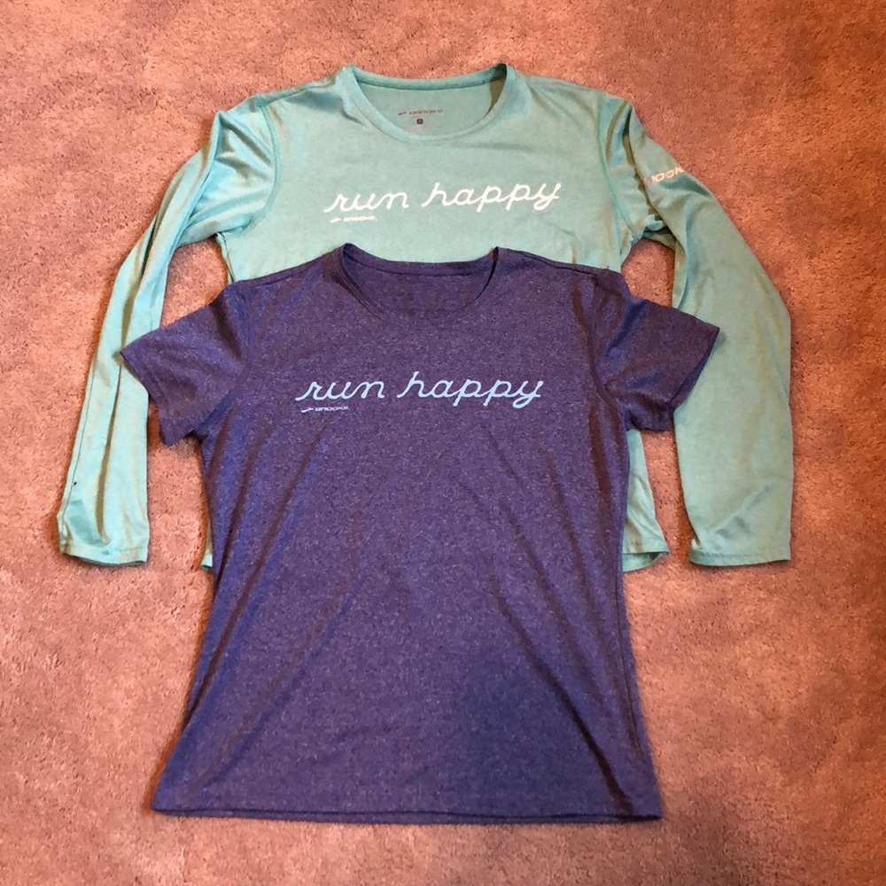 Brooks “run happy” shirt bundle